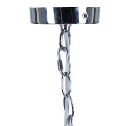 Silver metal-crystal ceiling lamp 63.50 x 60.50 x 91 cm