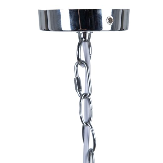 Silver metal-crystal ceiling lamp 63.50 x 60.50 x 91 cm