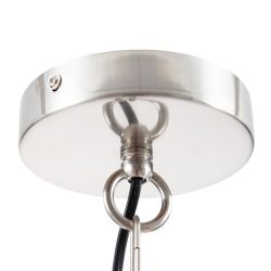 Silver metal ceiling lamp, lighting, 30 x 30 x 36 cm