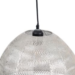 Silver metal ceiling lamp, lighting, 37 x 37 x 29 cm