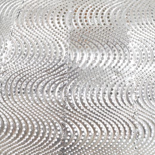 Silver metal ceiling lamp, lighting, 37 x 37 x 29 cm