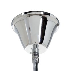 Silver metal ceiling lamp, lighting, 50 x 50 x 90 cm