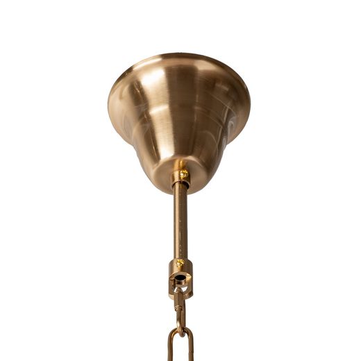 Champagnerfarbene Feder-Deckenleuchte, Kristall, 100 x 35 x 38 cm