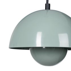 Light green metal ceiling lamp 20 x 20 x 15 cm