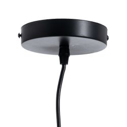Green metal and glass ceiling lamp 14 x 14 x 32 cm