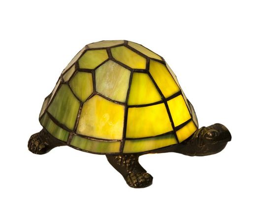 Tiffany Turtle Lamp Green Tiffan and Side Light 21x12cm