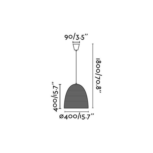 LIANA Brown pendant lamp Faro