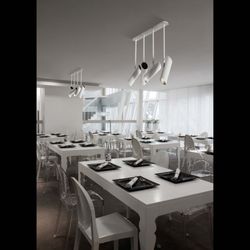 LINK Pendant lamp white 4L Faro
