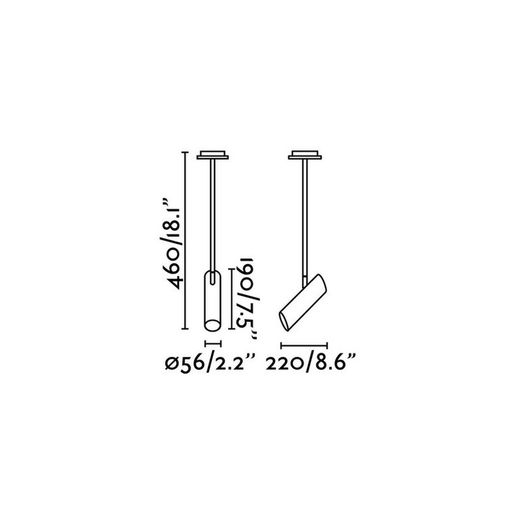 LINK Lámpara colgante negro 1L Faro