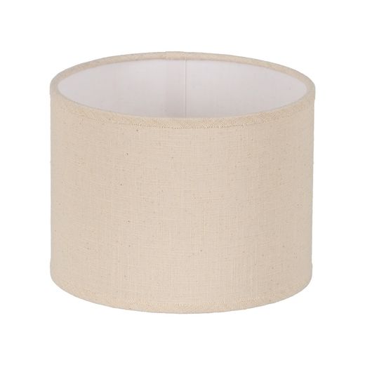 Beige fabric lampshade for lighting 20 x 20 x 15 cm