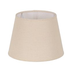 Beige fabric lampshade, lighting, 25 x 25 x 18 cm