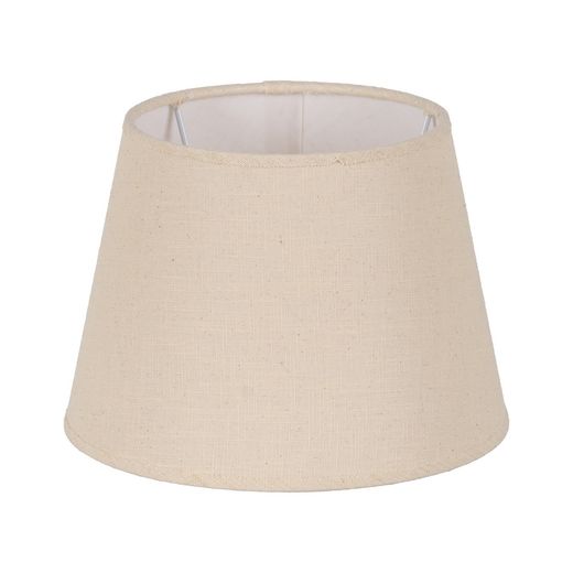 Beige fabric lampshade, lighting, 25 x 25 x 18 cm