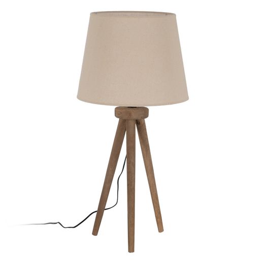 Beige fabric lampshade for lighting 40 x 40 x 30 cm