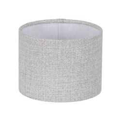 Grey fabric lampshade for lighting 20 x 20 x 15 cm