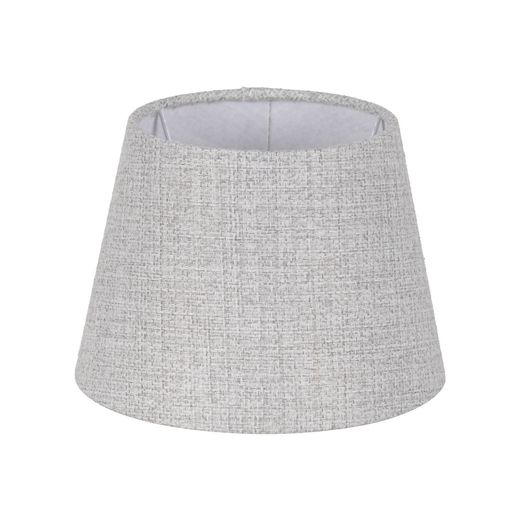 Grey fabric lampshade for lighting 25 x 25 x 18 cm