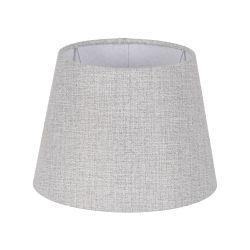 grey fabric lampshade for lighting 30 x 30 x 22 cm