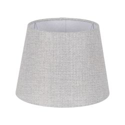 Grauer Lampenschirm aus Stoff, 35 x 35 x 26 cm