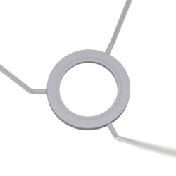 Grey fabric lampshade for lighting 40 x 40 x 30 cm