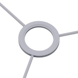 Grey fabric lampshade for lighting 50 x 50 x 30 cm