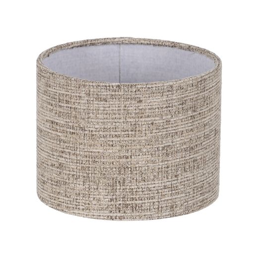 Brown fabric lampshade for lighting 20 x 20 x 15 cm