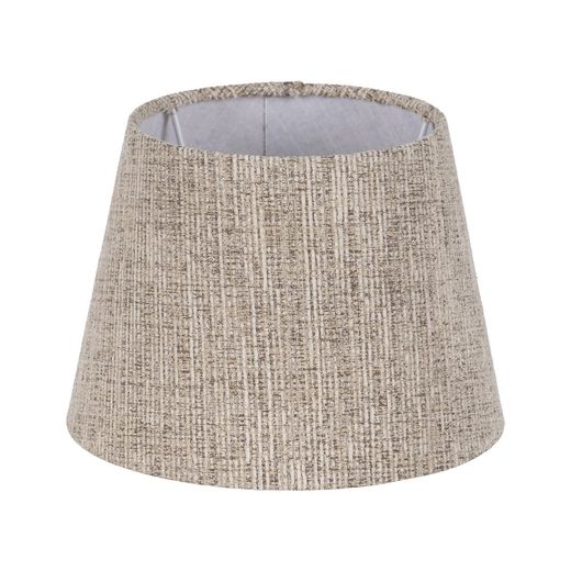 Brown fabric lampshade for lighting 25 x 25 x 18 cm