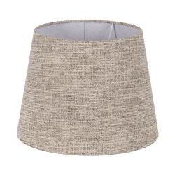Brown fabric lampshade for lighting 40 x 40 x 30 cm
