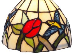 Lampada Tiffany Serie Colibri diametro 16cm