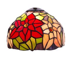 Diâmetro do abajur da série Tiffany Guell 20 cm.