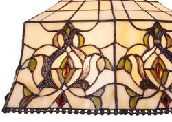 Abajur Tiffany Série Hexa diâmetro 40 cm.