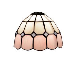 Serie Paralume Tiffany Rosa diametro 20 cm.