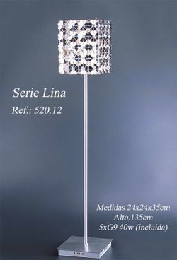 Floor lamp flowers in aluminum Lina Series