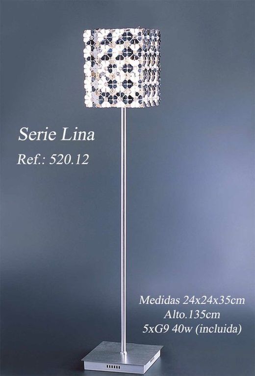 Floor lamp flowers in aluminum Lina Series