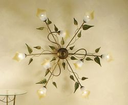 Ceiling lamp 6 + 3 lights Serie MIRANDA Onli