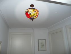 Lâmpada de teto Low Tiffany Series Güell diâmetro 30cm Tiffan e Light