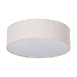 Raw metal/linen ceiling tile 50 x 50 x 15 cm