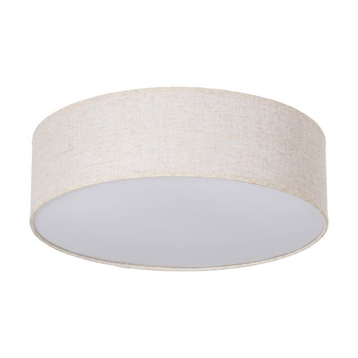 Raw metal/linen ceiling tile 50 x 50 x 15 cm