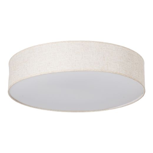 Raw metal/linen ceiling panel 70 x 70 x 15 cm