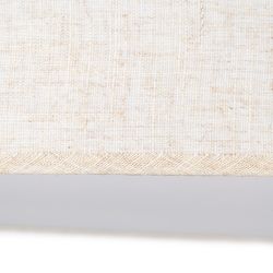 Raw metal/linen ceiling panel 70 x 70 x 15 cm