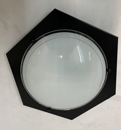 Economical black ceiling lamp d.35cm