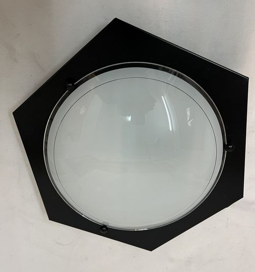 Economical black ceiling lamp d.35cm