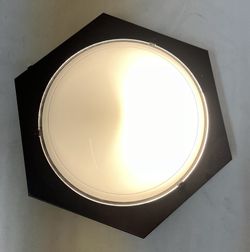 Economical black ceiling lamp d.35cm