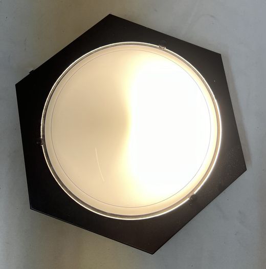 Economical black ceiling lamp d.35cm