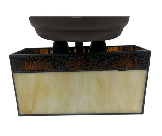 Plafón rectangular Tiffany Serie Aedos Tiffan y Luz