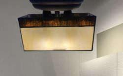 Plafón rectangular Tiffany Serie Aedos Tiffan y Luz