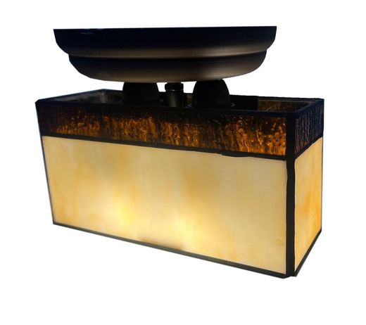 Plafón rectangular Tiffany Serie Aedos Tiffan y Luz