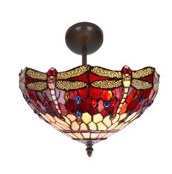 Ceiling light Tiffany Series Belle Rouge diameter 40cm