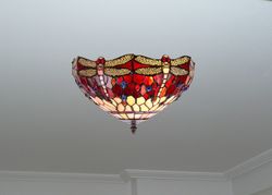 Plafoniera Tiffany serie Belle Rouge diametro 40cm