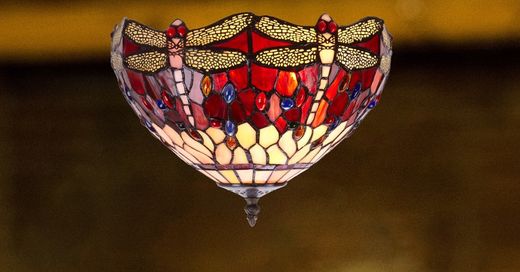 Ceiling lamp Tiffany Belle Rouge Series diameter 30cm Tiffan and Light