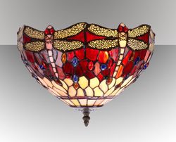 Ceiling lamp Tiffany Belle Rouge Series diameter 30cm Tiffan and Light