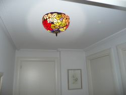 Lampada da soffitto Tiffany Serie Güell diametro 30cm Tiffany e Luce